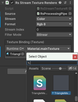 Texture Binding の設定