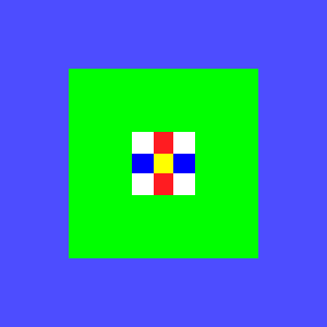 `GL_TEXTURE_BORDER_COLOR` で境界色を指定した場合