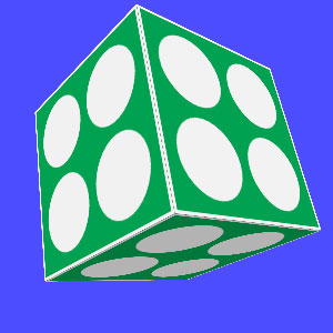 テクスチャをマッピングした箱