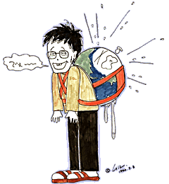 Gilさんが描いてくれた自画像
