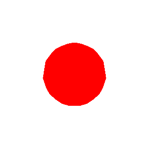 球を三角形で描いた結果