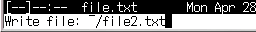 file2.txt を指定