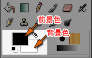 前景色と背景色