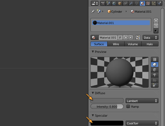 拡散反射色を設定する