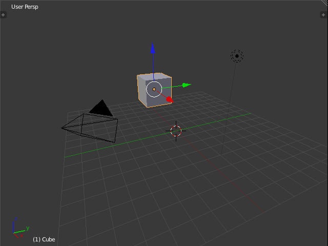 Cube の xyz 座標値を設定