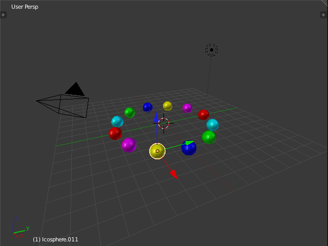 図形ごとに材質を設定